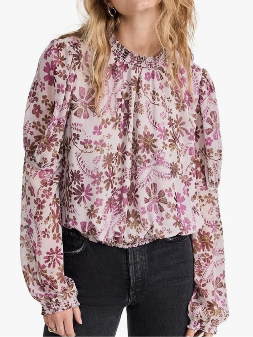 Free People Clarissa Printed Top - Picture 9 of 9